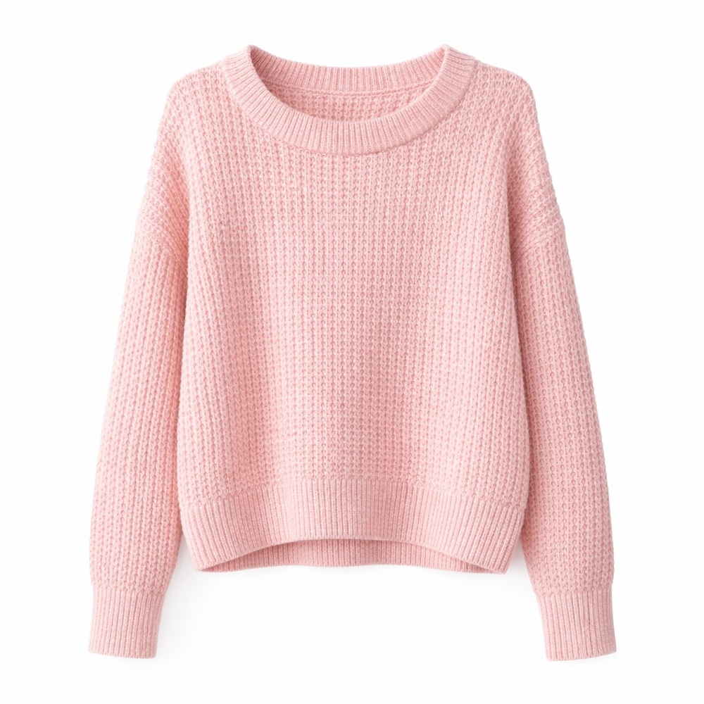 Time and Tru Soft Pink Crew Neck Sweater